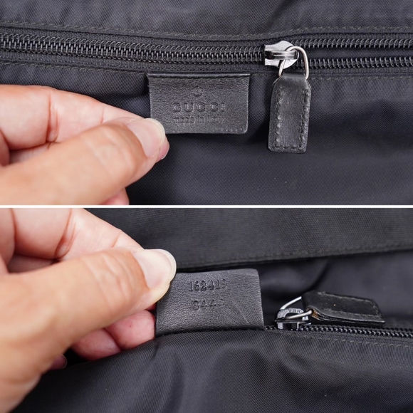 ❌️❌️SOLD❌️❌️AU63❤️Gucci Black Leather Trim Messenger Bag Unisex - Picture 12 of 13